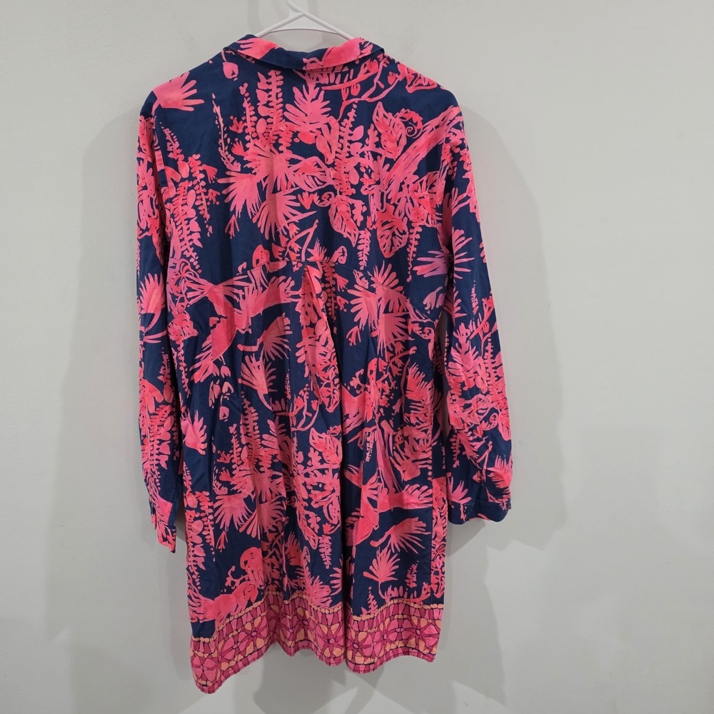 Lilly Pulitzer Lillith Tunic Dress Size Large Floral Colorful Beach Tropical - Picture 3 of 10